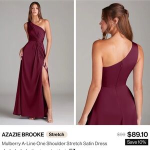 Azazie Brooke in Deep Mulberry